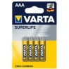 Baterie Varta Superlife Węglowo-cynkowa AAA 4szt