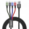 Kabel USB Baseus 4w1 USB-C Lightning 2x Micro 1,2m