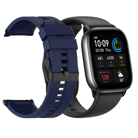 Amazfit GTS 4 Mini Midnight Black Smartwatch + pasek wymienny GRATIS