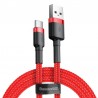 Kabel USB-C Baseus Cafule 2A 3m Czerwony
