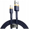 Kabel Baseus Lightning Do iPhone Cafule 2.4A 1m Granatowo-złoty