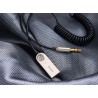 Baseus Odbiornik Dźwięku Bluetooth Adapter Aux USB Czarne